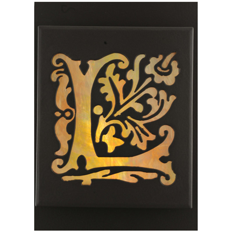 Applique murale encastrée 1 lumière à intensité variable brun foncé et ambre Gea, DEL