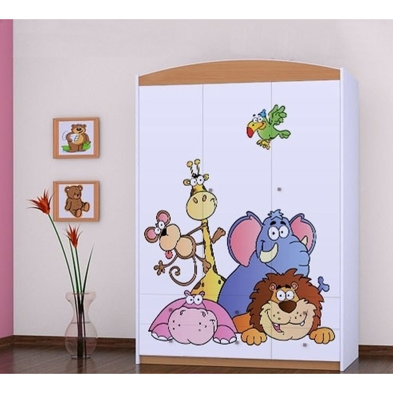 Macaulay 3 Door Wardrobe, Brown