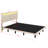 Floating Bed With Sensor LED Lights And Height-Adjustable Headboard, Vertical Channel Design-1409784922-1409784916