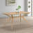 Rectangular Sculpted Wood Dining Table-121600657