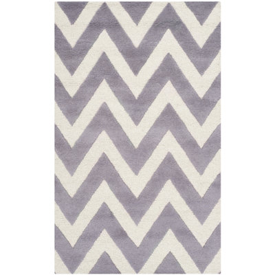 Motoi Chevron Wool Hand Woven Area Rug