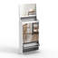 Armoire à chaussures verticale avec 3 miroirs pour l'organisation de couloir peu encombrante