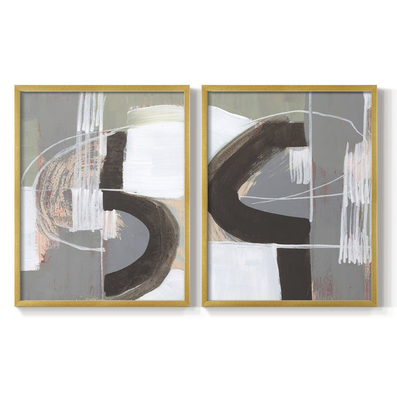«Arching Neutrals III», reproduction encadrée de qualité supérieure - prête à être accrochée - aucun clou requis - aucun clou requis