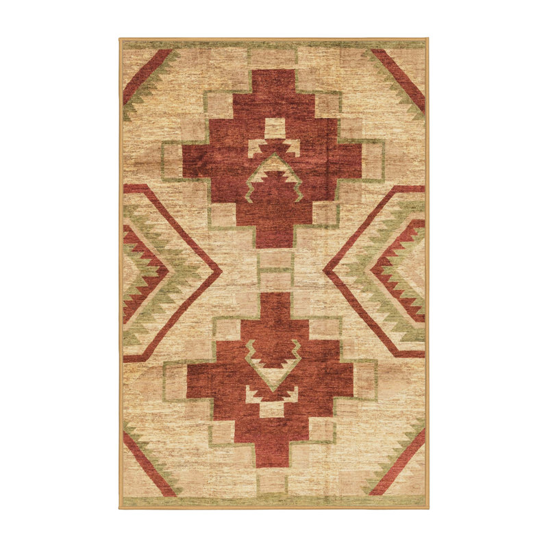 Abstract Indoor Rug, Rectangle 2' x 3'