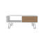 Table basse de 39 po de large avec un tiroir, une tablette, rectangulaire et un salon Tori