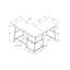 Bureau d'ordinateur, bureau personnel, coin, tablettes de rangement, L 48 po-1782825768