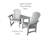 Kleinman 2-Chair Dining Table Settee-1351565706
