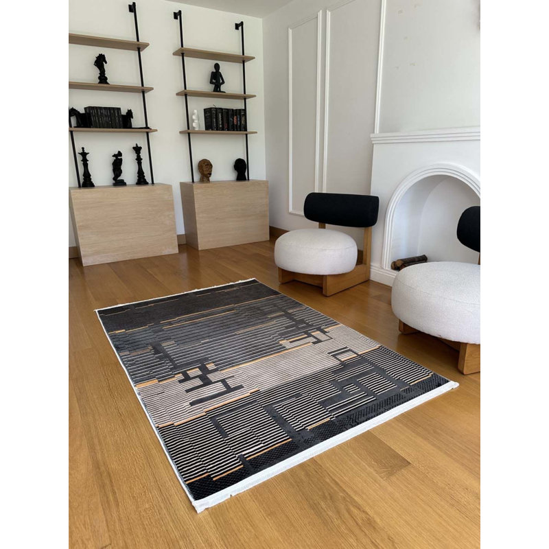 Tapis en coton Siena avec envers antidérapant, Rectangle 5 pi 11 po x 14 pi 9 po