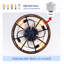 Ventilateur de plafond encastré en cage à courant continu 20 pouces avec moteur à courant continu 20 pouces avec lumière, noir mat