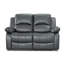 Lowell Faux Leather Reclining Loveseat-716205010-699730691