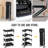 Foldable 4-Tier Plastic Utility Cart  In Black With Brake
