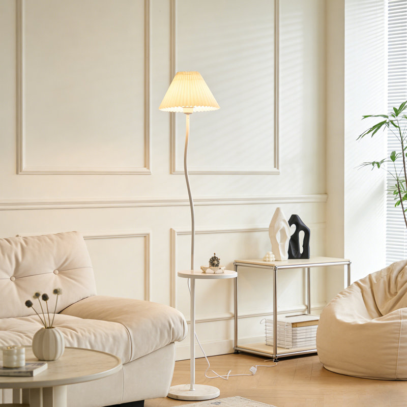 Lampe sur pied plissée Modern Modern