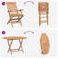 Solid Wood Patio Dining Set Table,