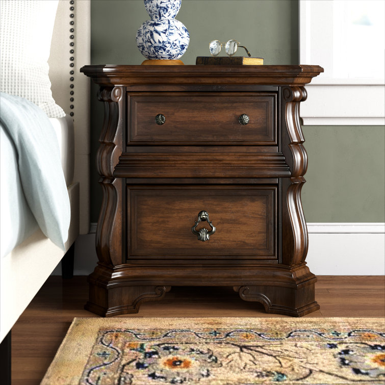 Ashyla 2 Drawer Nightstand
