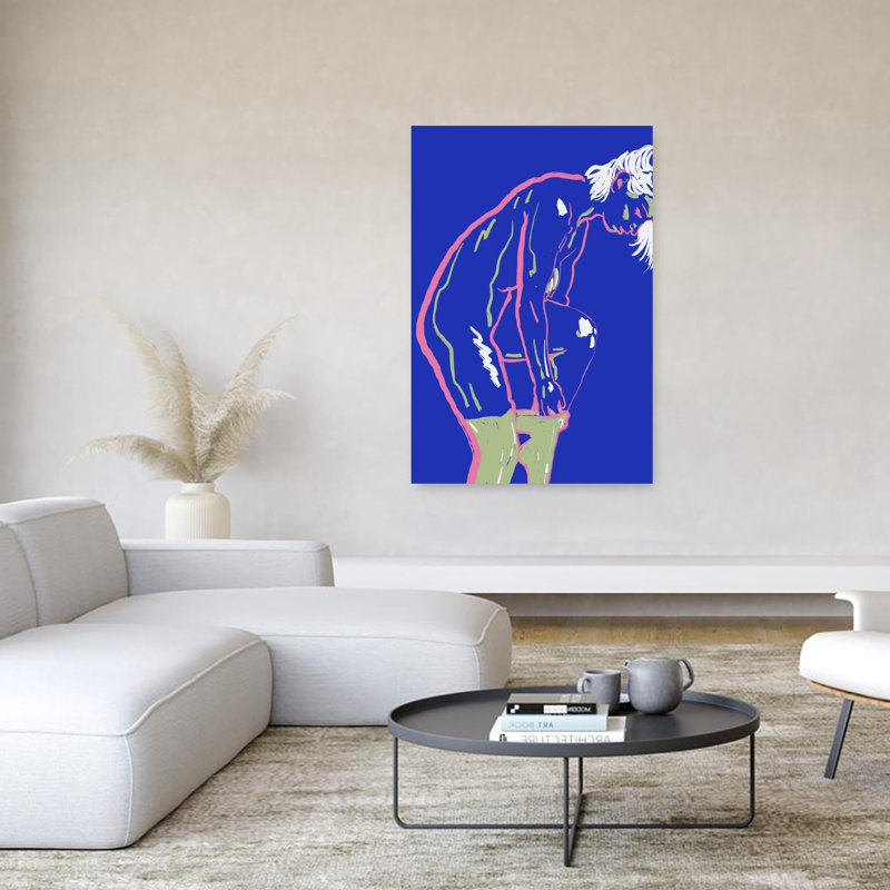 Impression intime contemporaine sur toile, H 60 po x l 40 po