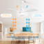 Ventilateur de plafond en bois massif 48 pouces avec moteur à courant continu réversible à intensité variable 6 vitesses-1330457100