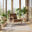 Élégante chaise d'appoint Mid-Century moderne avec structure en bois et coussin de taille confortable - Parfait pour le salon, la chambre à coucher ou le solarium-130803813-130803812