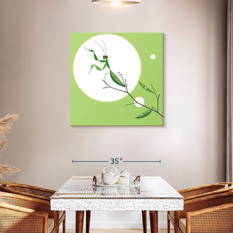 Green Praying Mantis, 36" H x 36" W