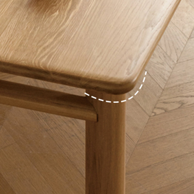 Mishia Oak Solid Wood Dining Table