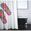 Rideau de douche simple à imprimé géométrique Eastbourne-1920743002