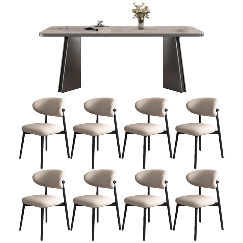 Jones 32.28*19.69*17.72 Dining Table Set, 29.53"H x 70.87"L x 35.43"W, 9