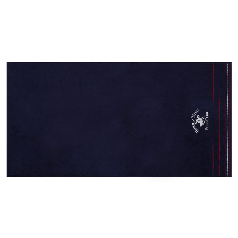 Ensemble de 2 serviettes de bain 100% coton, Bleu foncé