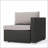 SANTA ROSA Right Armchair With Grey Upholstery And Durable Aluminum Frame For Modern Comfort And Style-602875769
