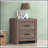 2 Drawers MDF Nightstand In Barrel Oak Finish