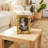 Hilbrecht Gold Resin Floral Picture Frame with Butterfly Accent - 4" x 6" Tabletop Display - Elegant Decorative Photo Holder for Home or Office
