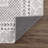 Marvina Machine Washable Moroccan Black and White Area Rug-1563311450