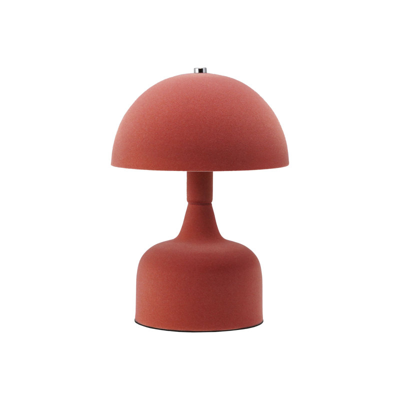Lampe de table en métal floqué avec interrupteur en ligne