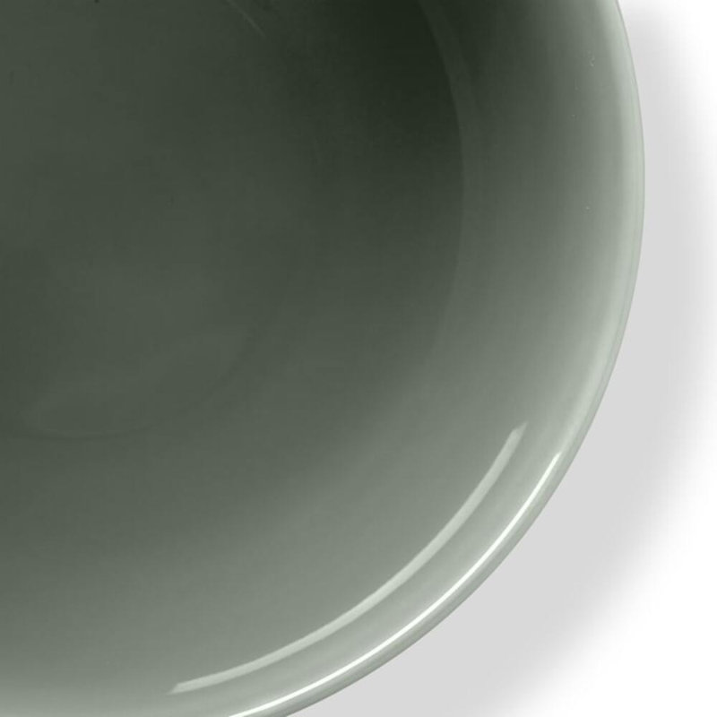 Rhombe Earth Porcelain Rice Bowl, Green