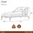 Houston Bouclé Chaise Lounger - Pebble/Walnut