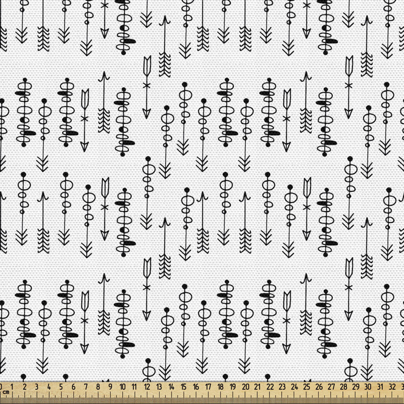 Tissu tribal, l 36 po x L 58 po