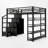 Full Metal Loft Bed With Storage
