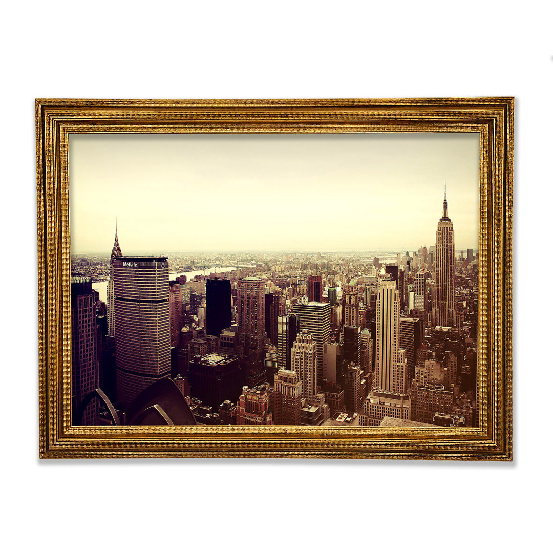 Empire State Building Retro - Druck