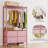EnHomee Closet Racks with Drawers Closet Organizer for Hanging Clothes 71 "H x 35.8" W x 15.7 "D-27258978