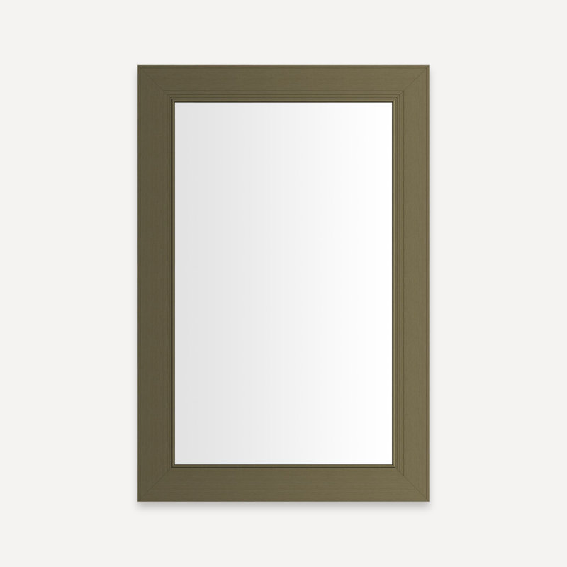 Armoire Main Line, H 30,06 po x l 19,38 po x P 4 po, Laiton rétro