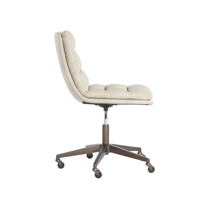 Gwenan Swivel Side Chair, Cream