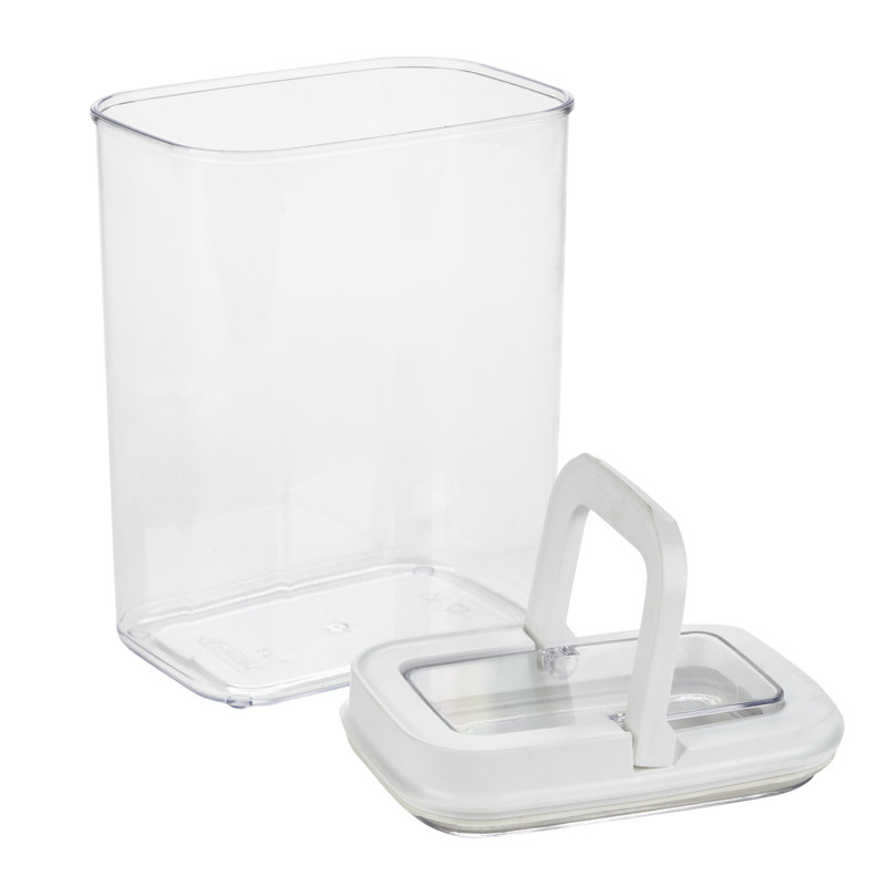  Contenant alimentaire hermétique rectangulaire transparent 2,7 L | Organisation de garde-manger sans BPA | Pot de rangement pour la cuisine