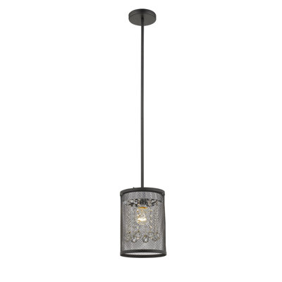 Luminaire suspendu industriel en maille 1 lumière