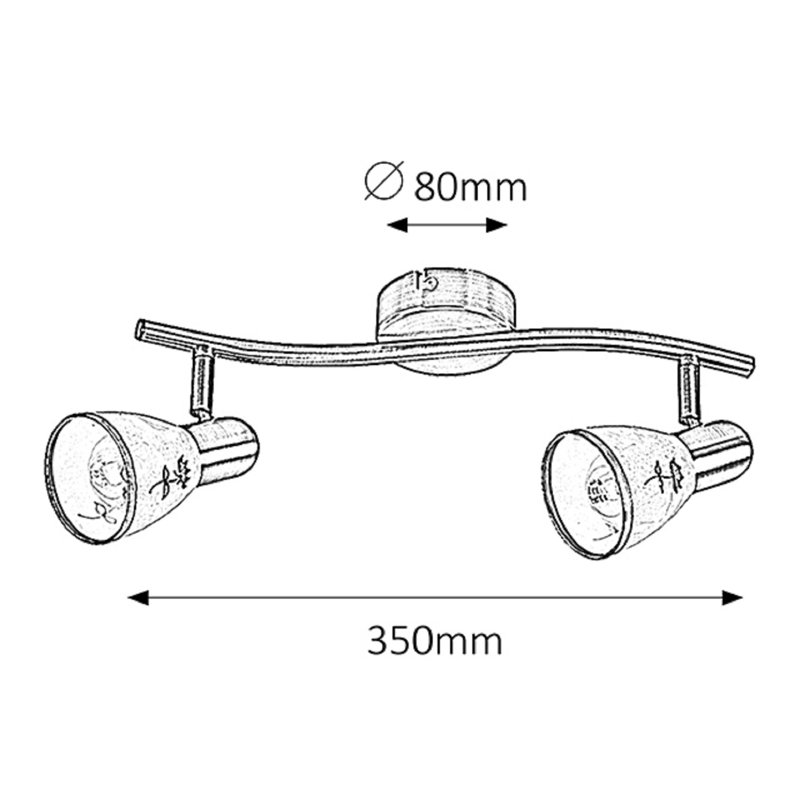 Woodland 35cm 2 -Light Track Kit