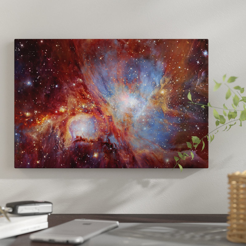 « orion nebula », impression sur toile, H 40 po x l 60 po x P 1,5 po, Toile tendue, Pas de tapis