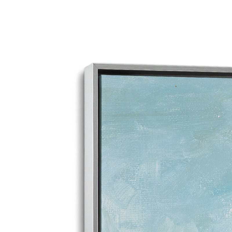 Windswept Waters II, reproduction sur toile dans un cadre, H 36,75 po x l 24,75 po, Chrome poli