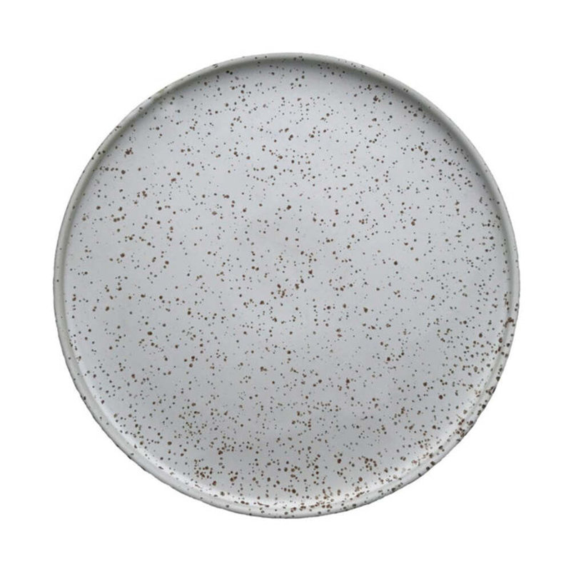 Inka Porcelain Dinner Plate, White/Light Brown