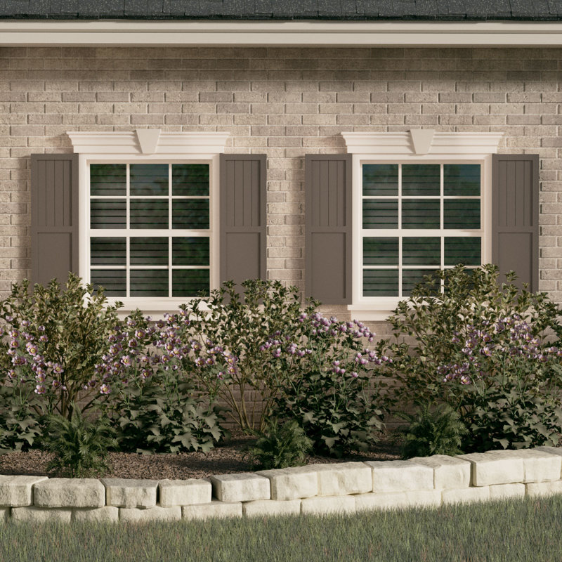 Volets combinés EnduraCore, 47"H, 15"W, Vert mousse
