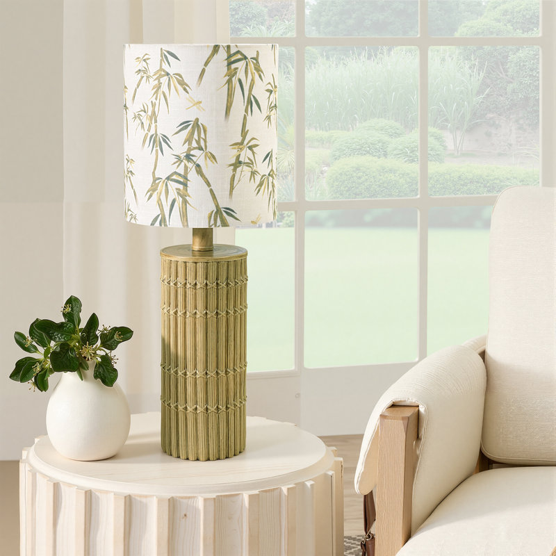 19.5" Boho Resin Table Lamp