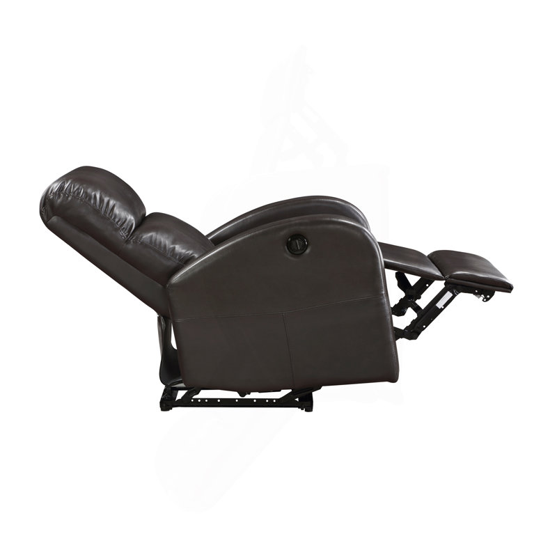 Fauteuil inclinable électrique 1pc recouvert de similicuir