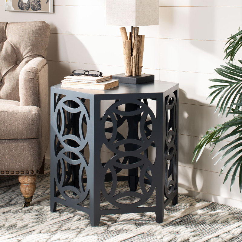 Table de bout Heidi Block, Gris foncé