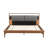 Full Size Brown & Gray Faux Leather Bed With 2Pcs Night Lights, High - Resilient Sponge Filled Headboard, Adjustable Led Slats For Even Weight Distribution, No Box Spring Required Support,